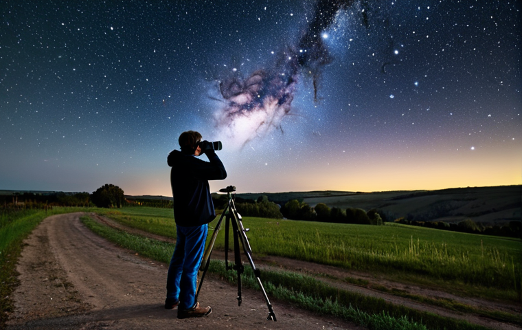 별자리와 별자리 도서 추천 - **Orion the Hunter:** "A majestic depiction of the Orion constellation, showcasing the Belt of Orion...
