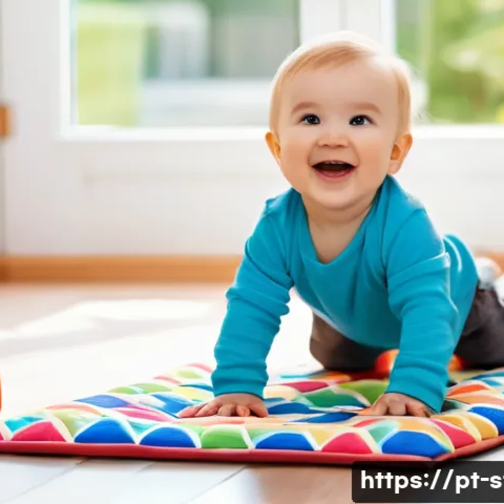 별자리와 사랑의 언어 - **Prompt:** A toddler, wearing a cloth diaper, is happily playing with colorful blocks on a soft, pa...