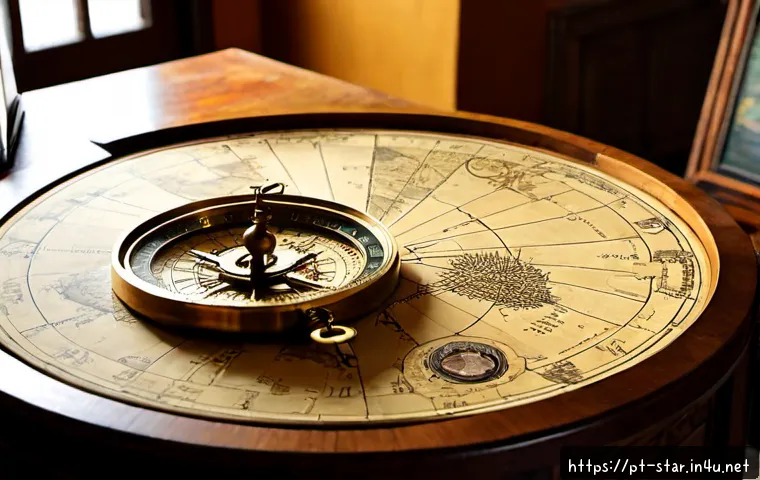 별자리별 역사적 사건 - Photorealistic museum-style tabletop scene symbolizing historical events by zodiac signs, an antique...
