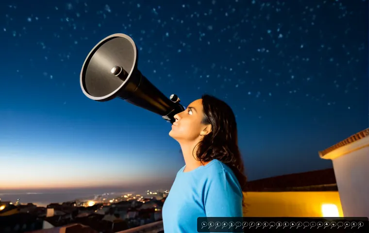 Home 17 별자리와 신념 체계 - Photorealistic nighttime rooftop in Lisbon, Portugal, a thoughtful middle-aged woman in modest casua...
