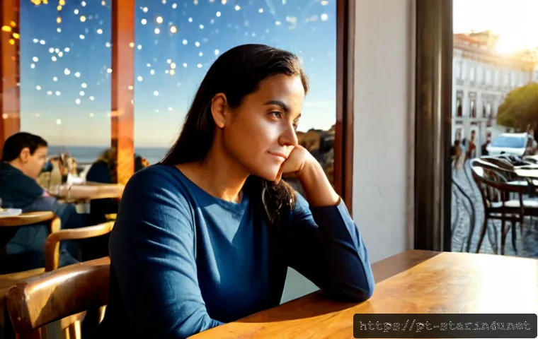 별자리별 심리적 약점 - Photorealistic editorial scene of a thoughtful Brazilian woman in her early thirties sitting alone a...